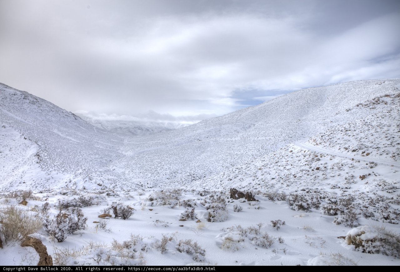 Majestic Snowy Mountain Valley