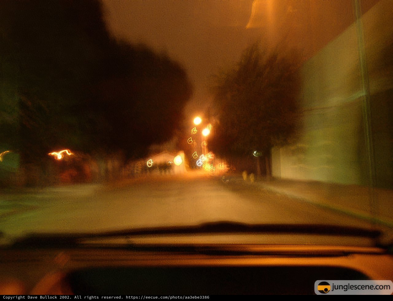 Blurry Night Street