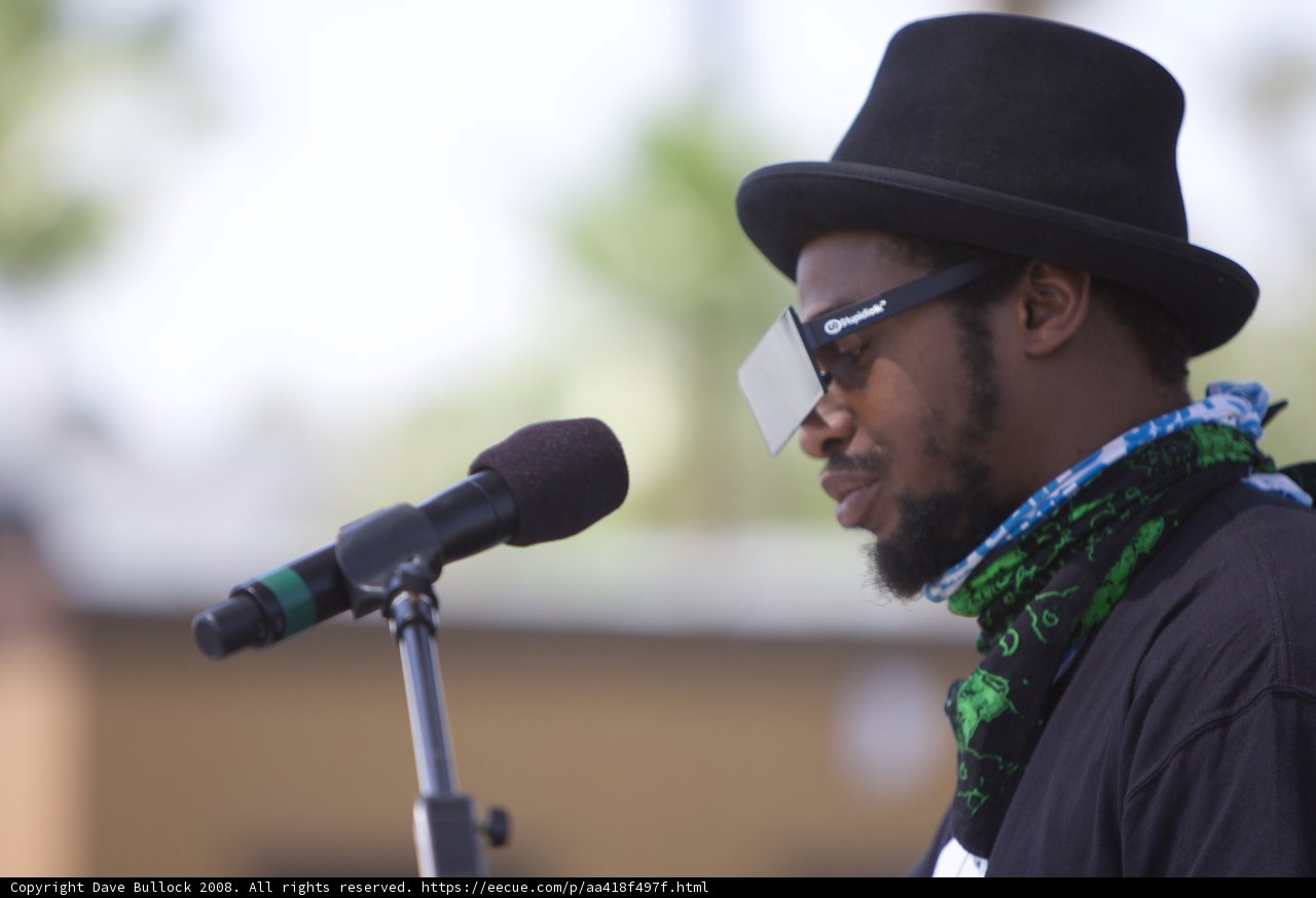 Entertainer in Hat and Scarf