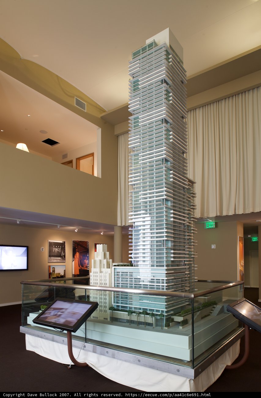 Building Model Displayed in Living Room