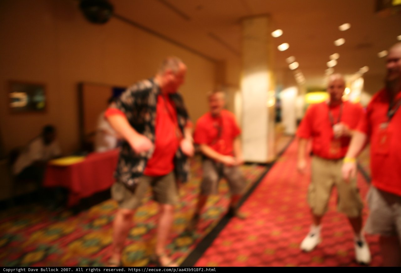 Red-Shirted Men at Defcon Day 1