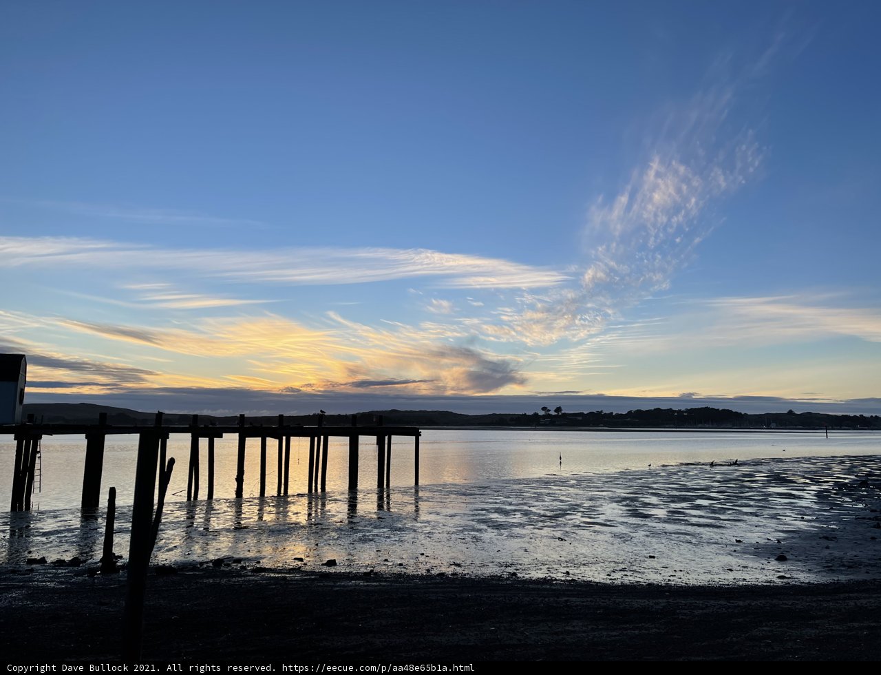 Sunset over Bodega Bay Pier