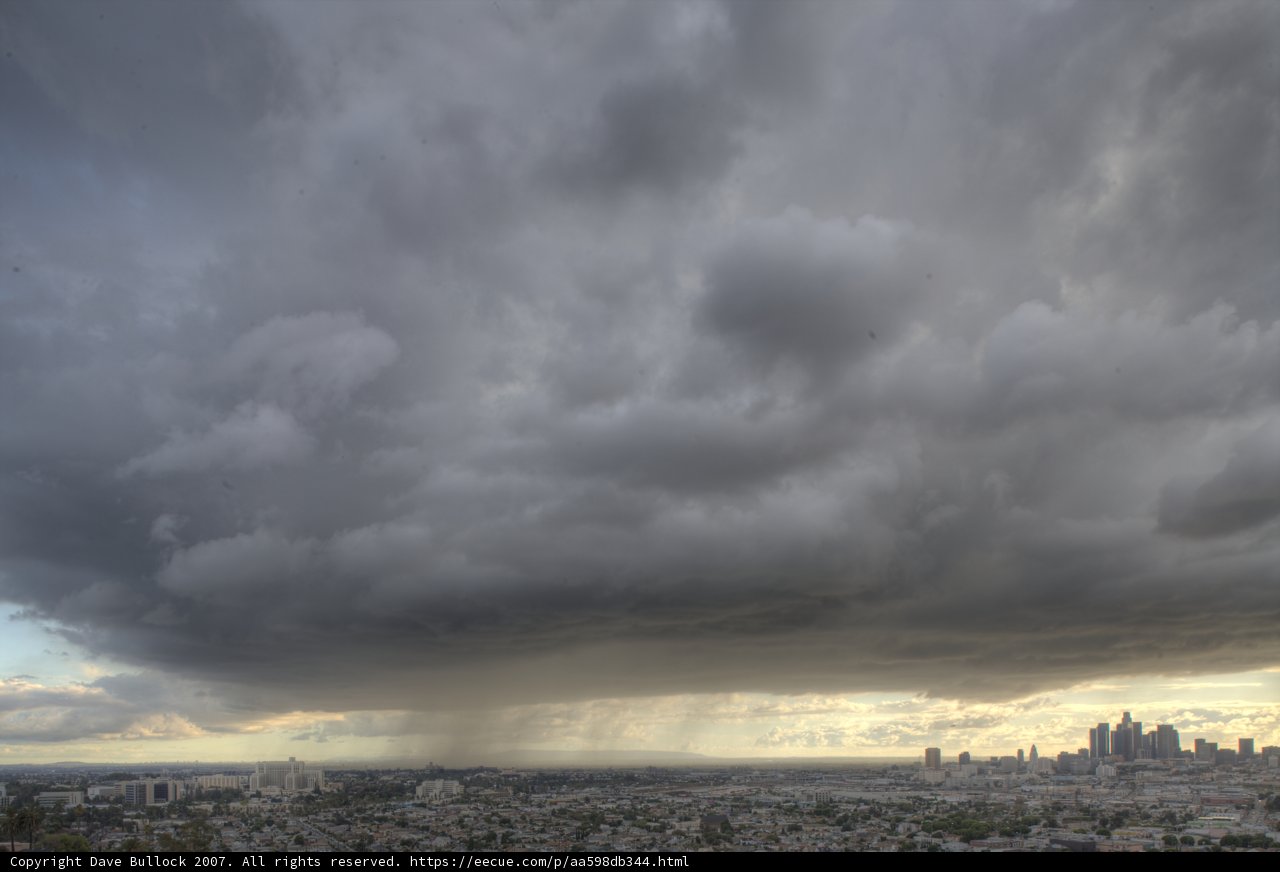 Towering Cumulus Clouds over the City