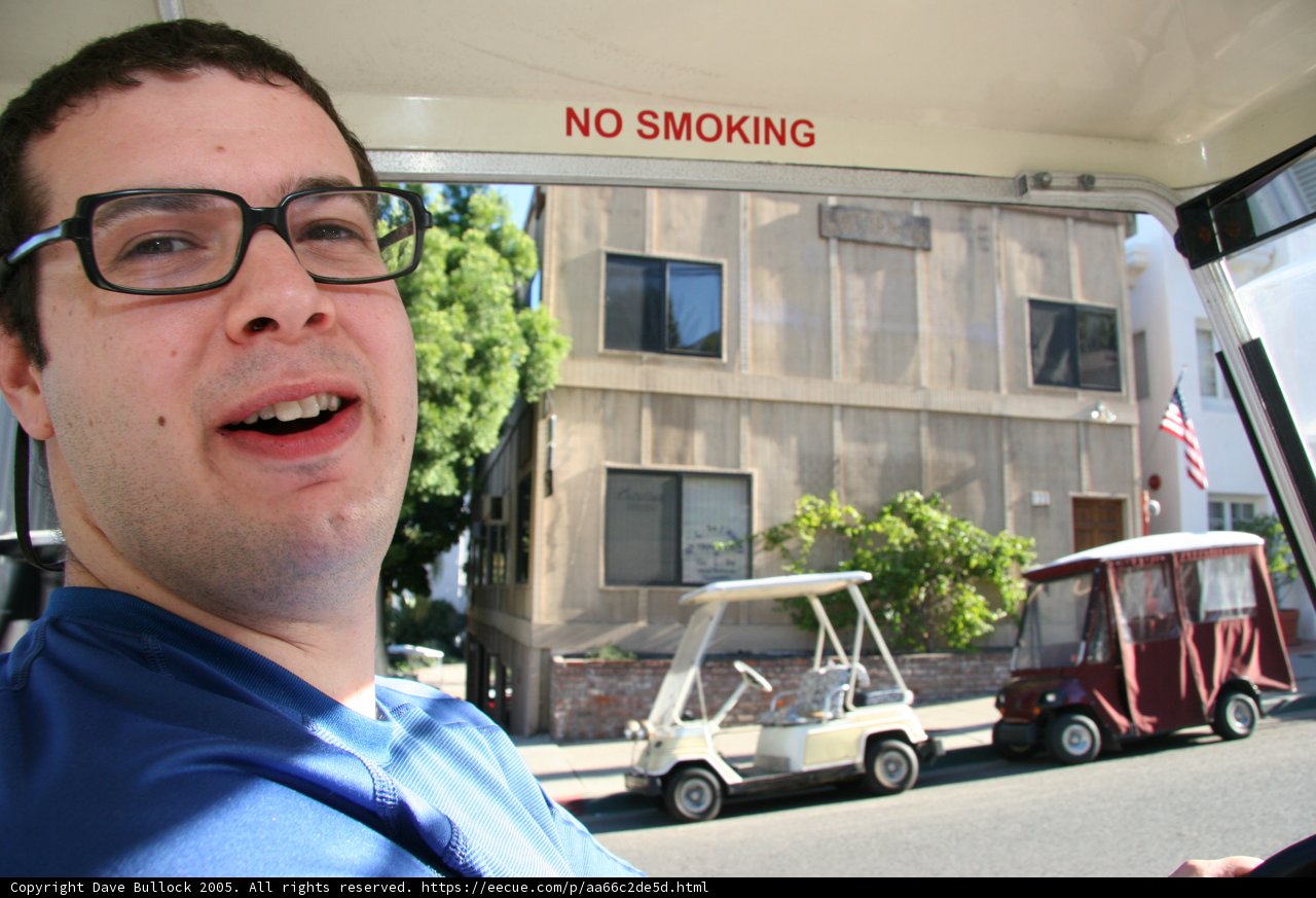 Dave B cruising in style