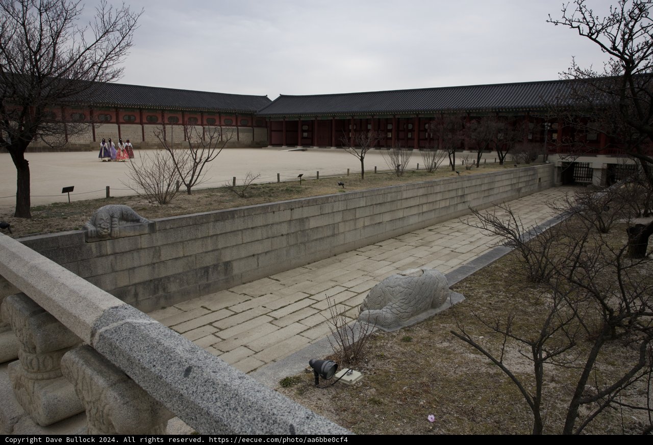 Majestic Harmony: The King's Palace Courtyard in Seoul