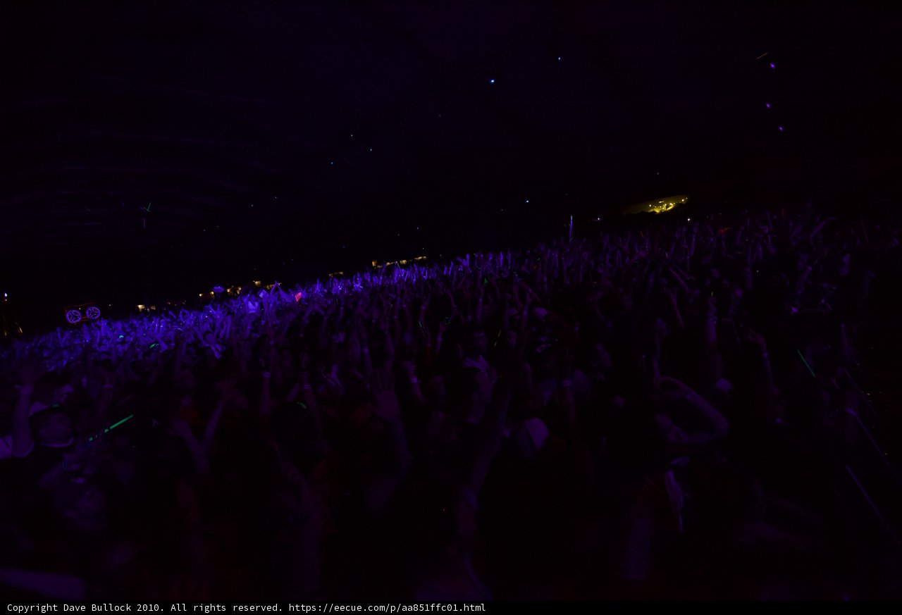 Hands Up in the Night Sky