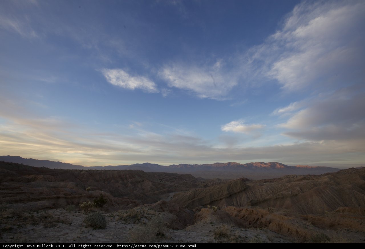 Sunset Over Death Valley