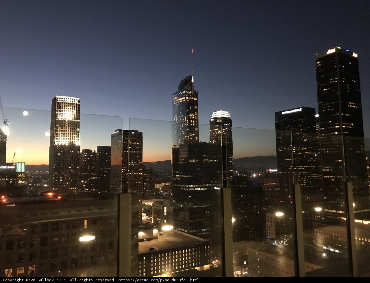 Dusk over LA's Cityscape