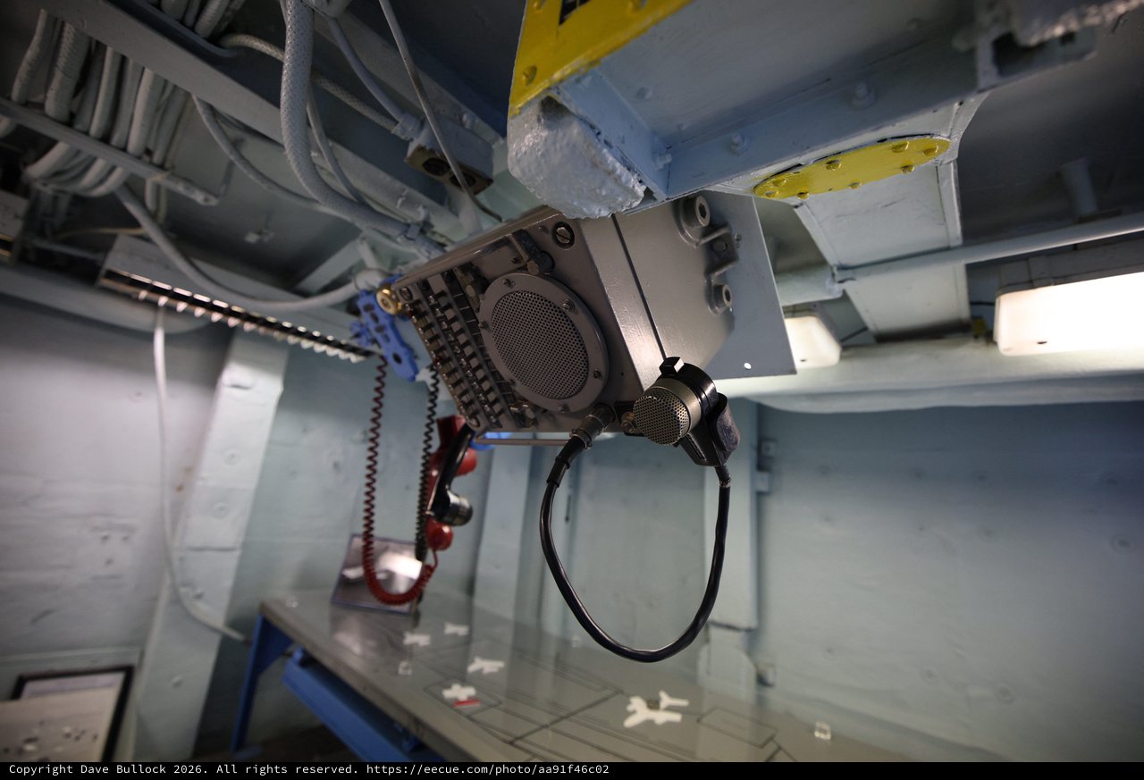 Naval Communications Equipment Inside USS Hornet