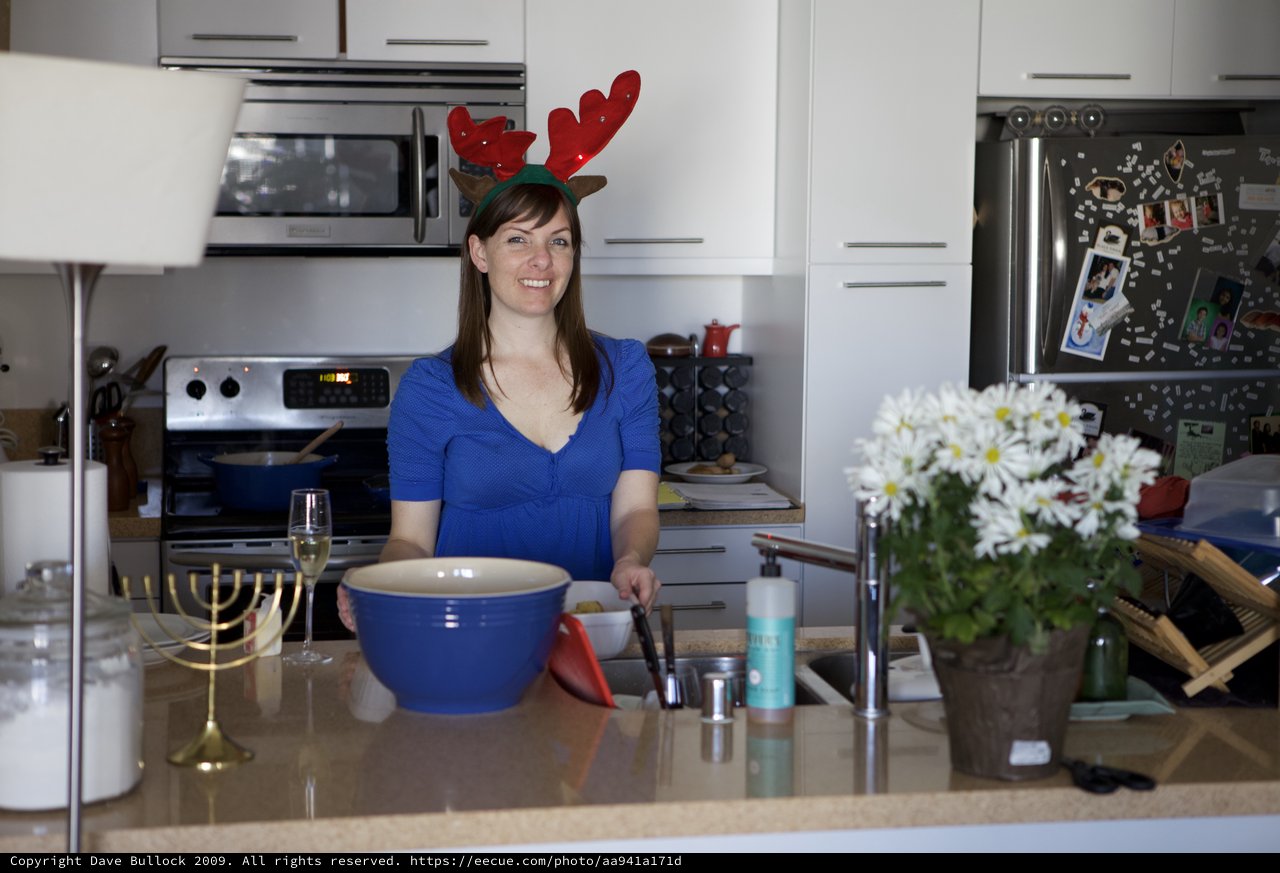 Festive Holiday Cooking in a Modern Kitchen