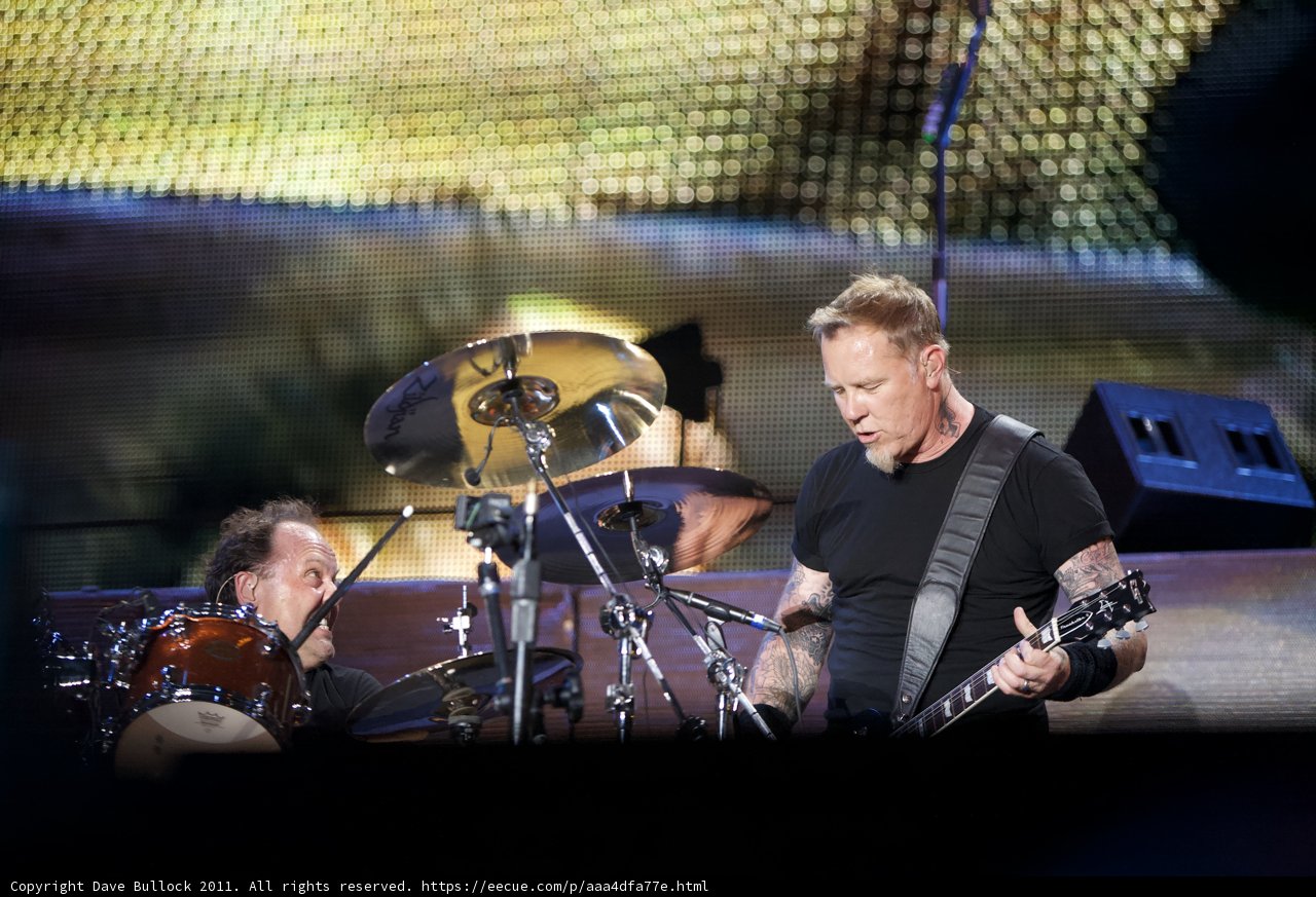 James Hetfield and the Metallichead Band Rock the Big Four Festival
