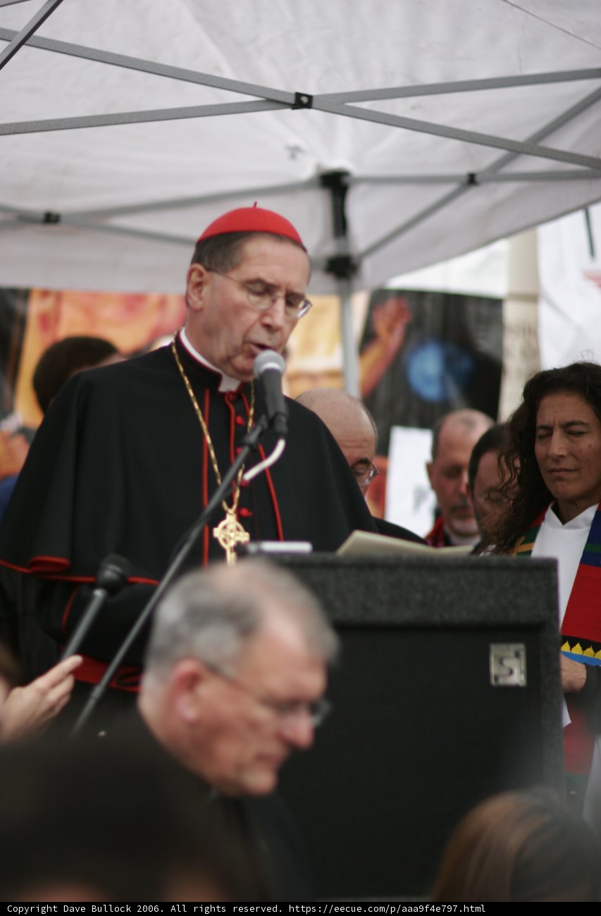 Bishop Mahony Addressing the Faithful