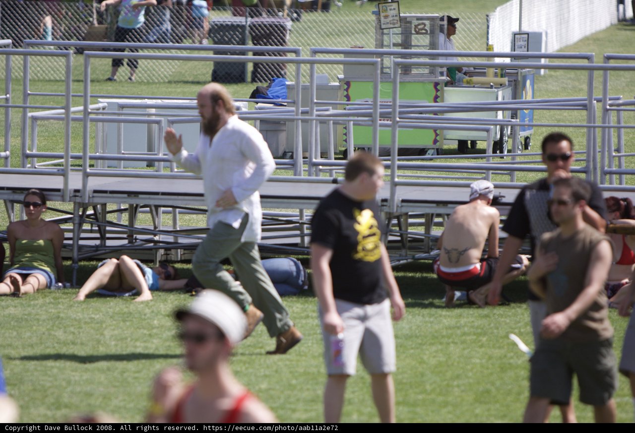 Frisbee Fun in the Coachella Grass