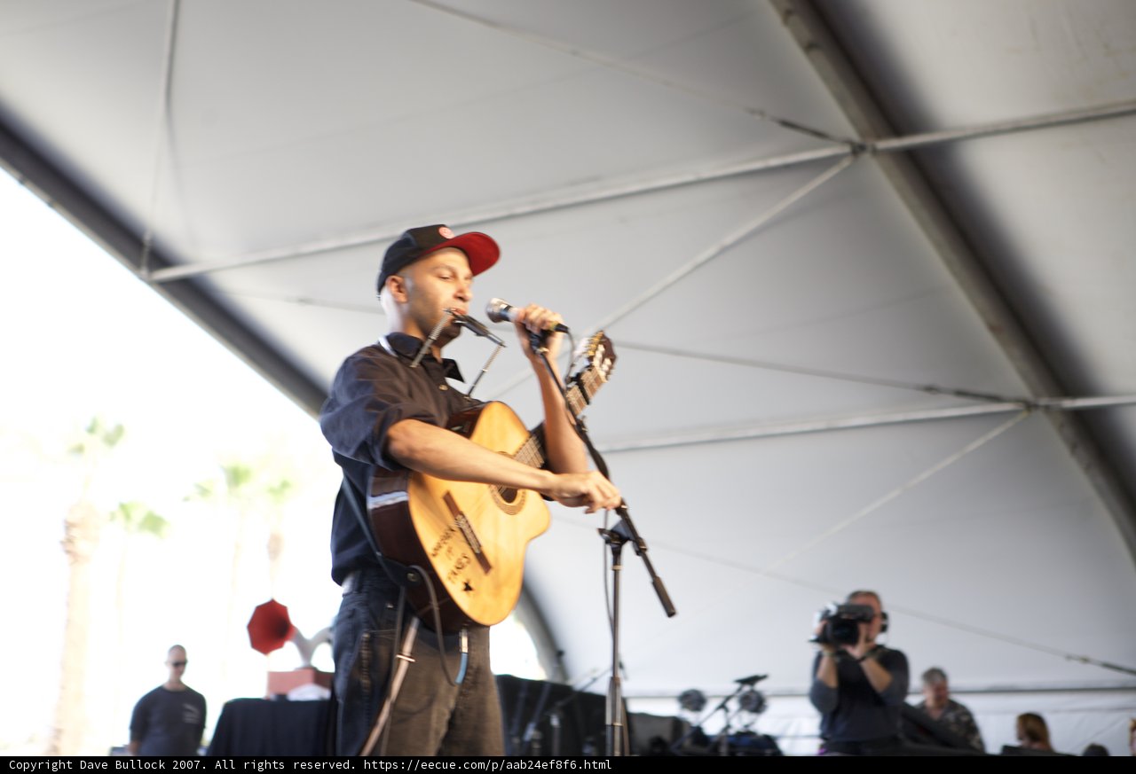 Tom Morello Rocks Coachella Stage with his Guitar and Mic
