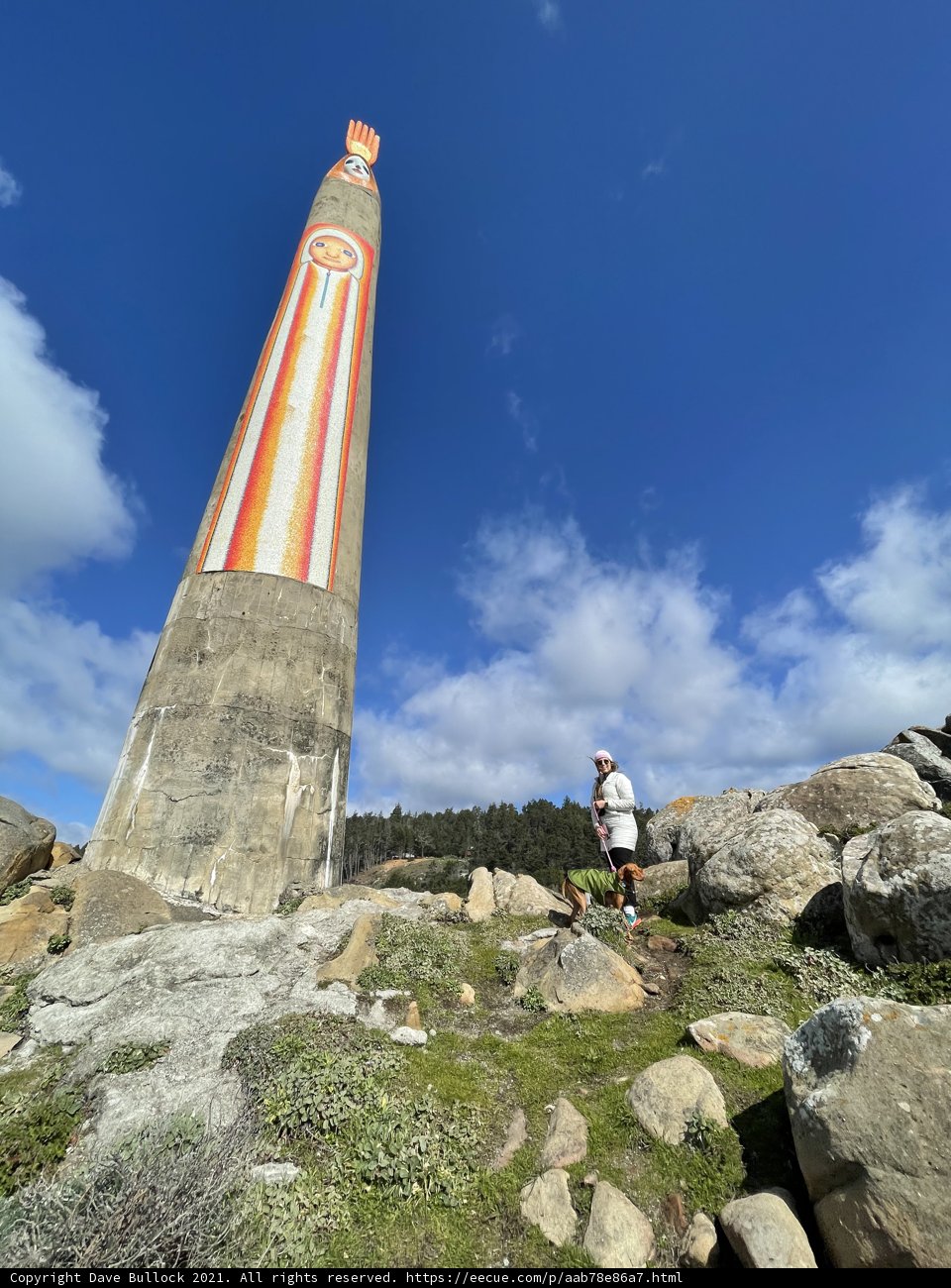 Towering Above: A Man and the Jenner Lighthouse