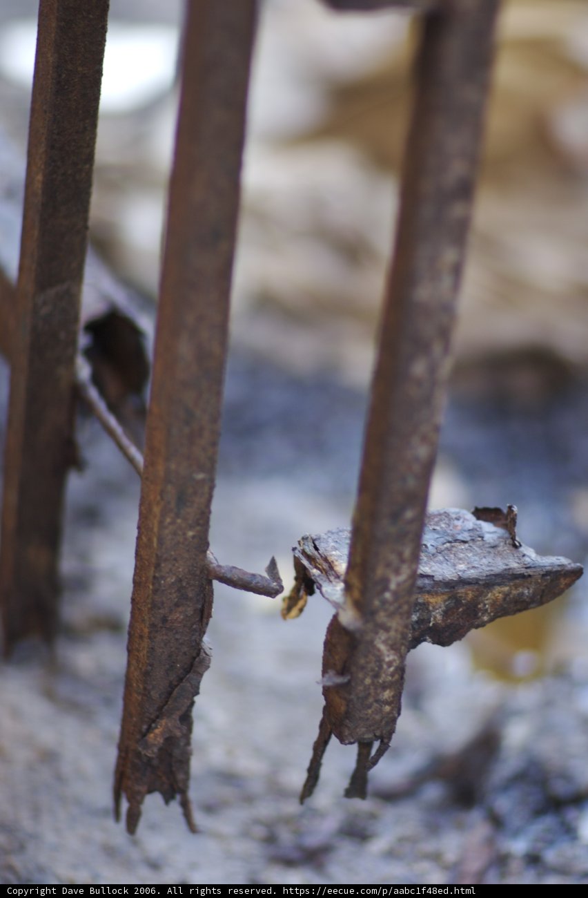 Rusty Fence with a Broken Lock