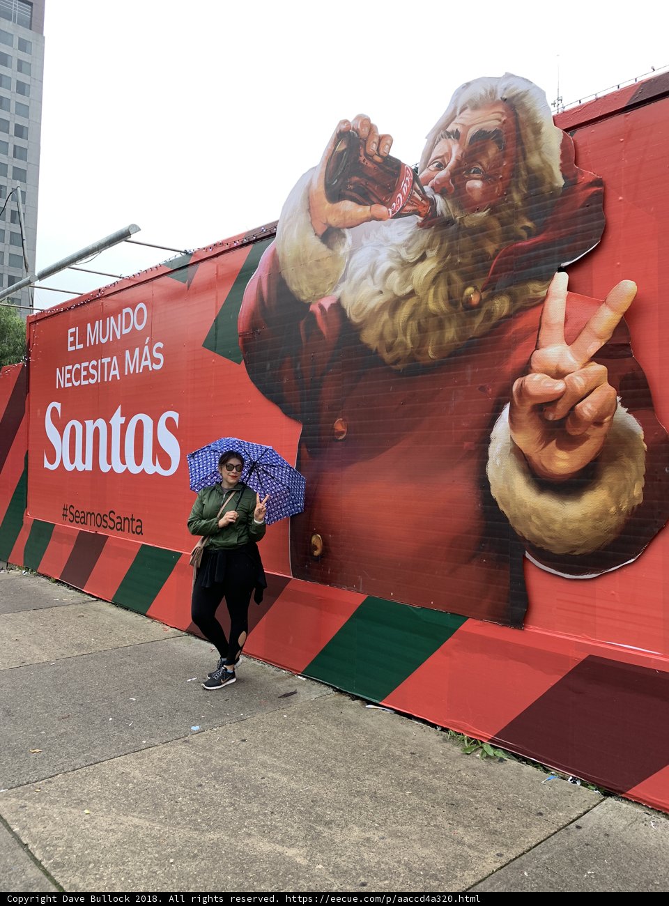Enjoying the Santa Claus Art