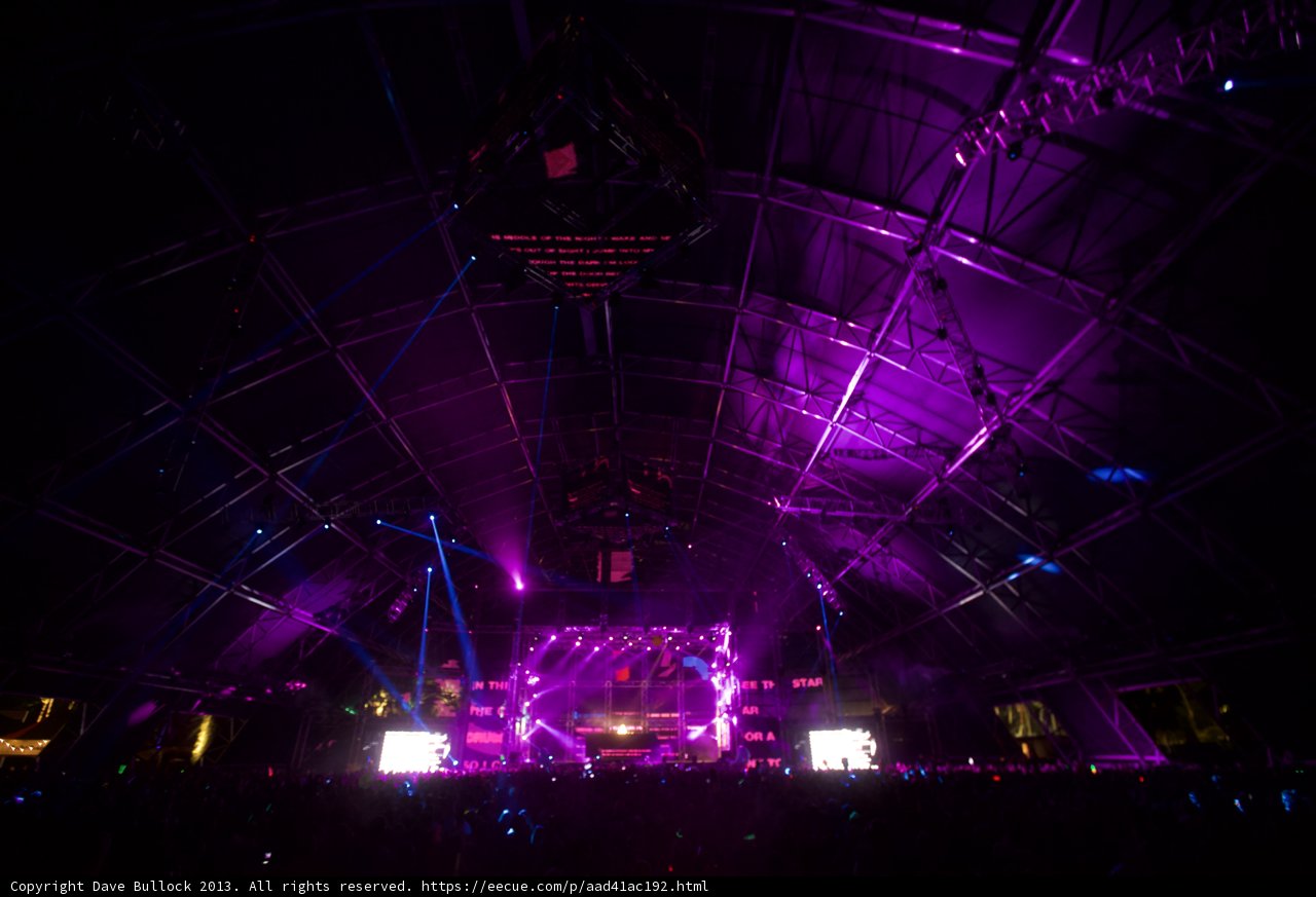 Purple Hues Rock Coachella Stage