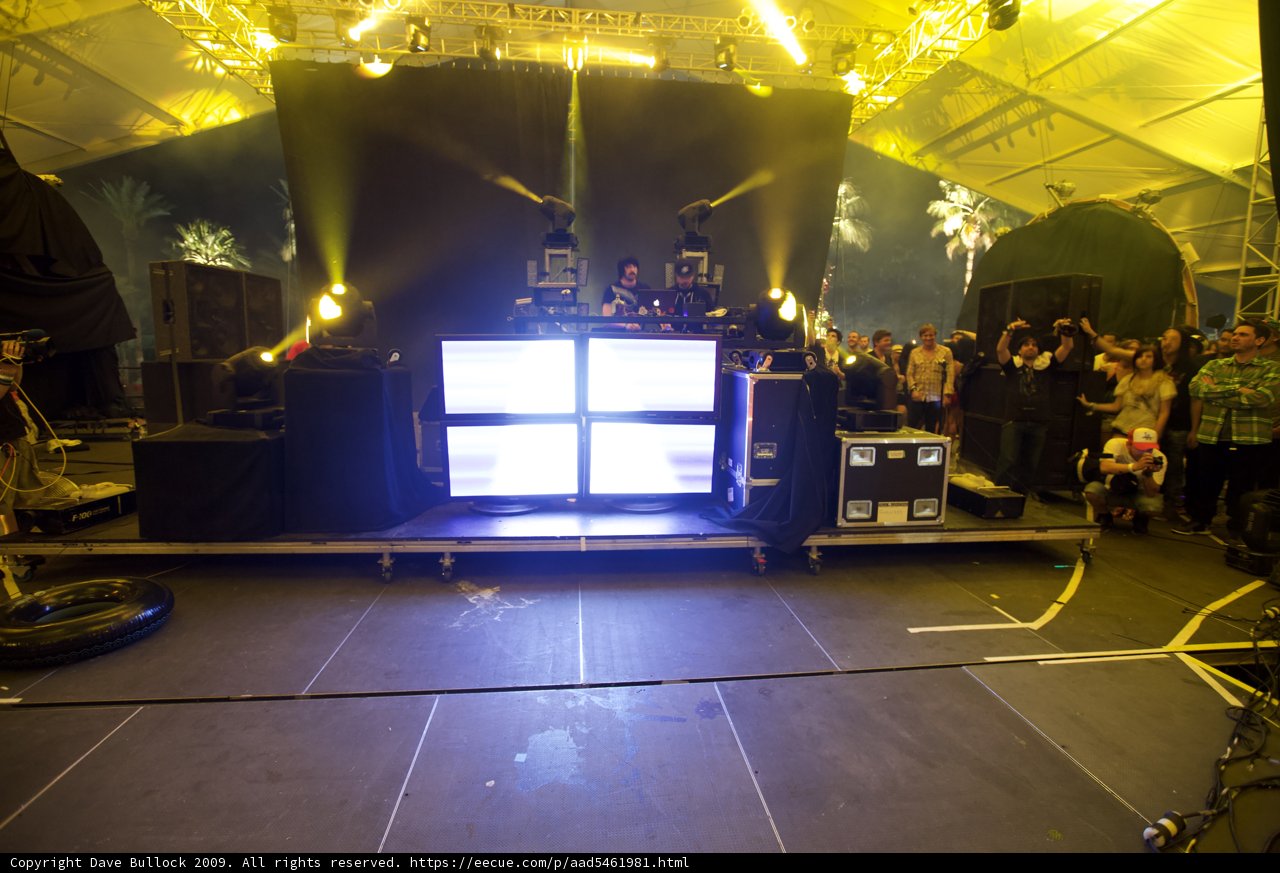 Coachella Music Festival Stage Lights Up with DJ AM