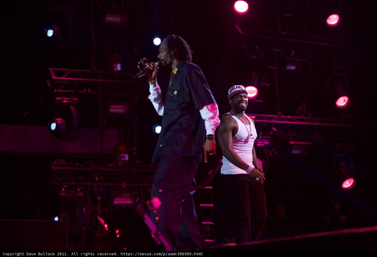 Two Men on Stage with Microphones