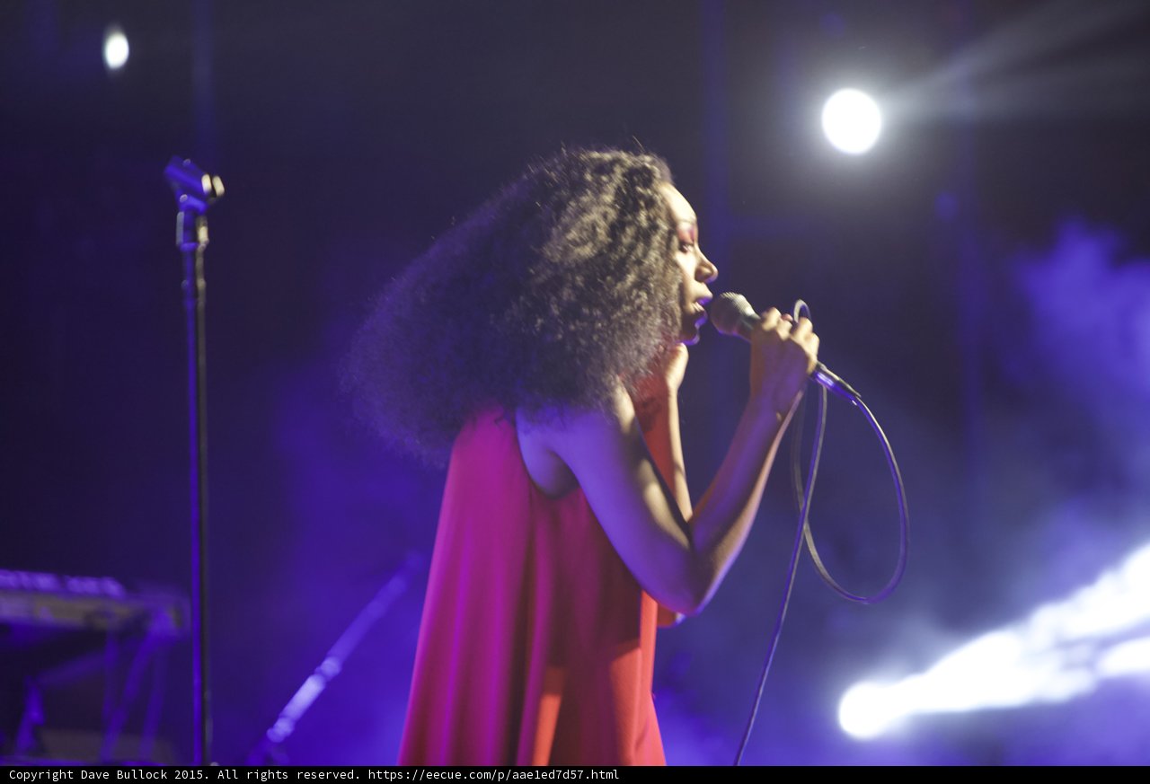 Solange Profile Voluminous Hair Singing Spotlight Purple