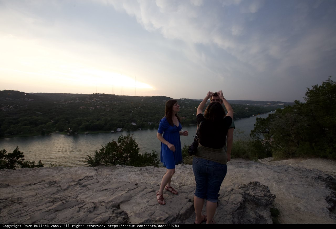 Two Friends Capture Sunset Over Austin's Lake