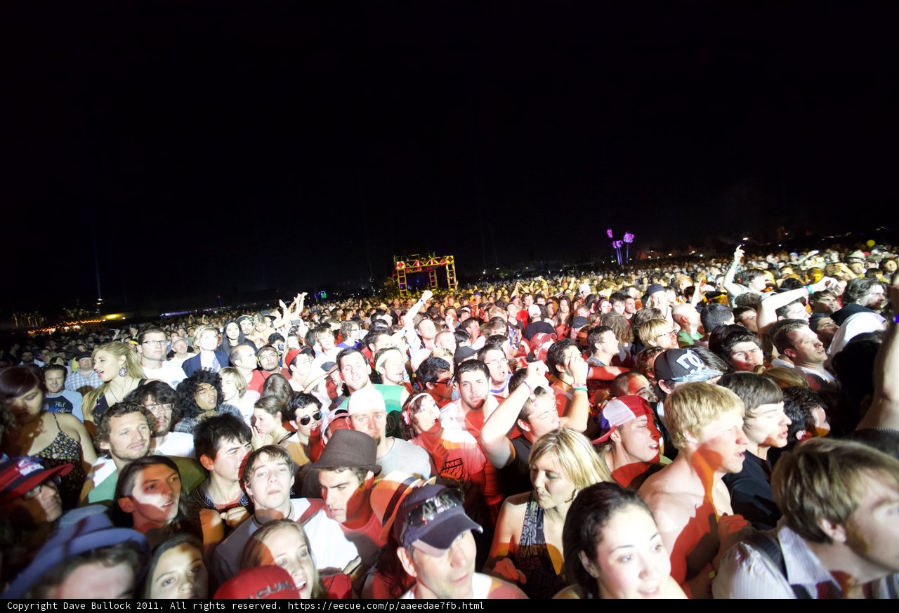 Coachella Night Crowd
