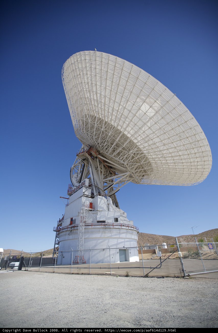 Towering Radio Telescope in the Desert