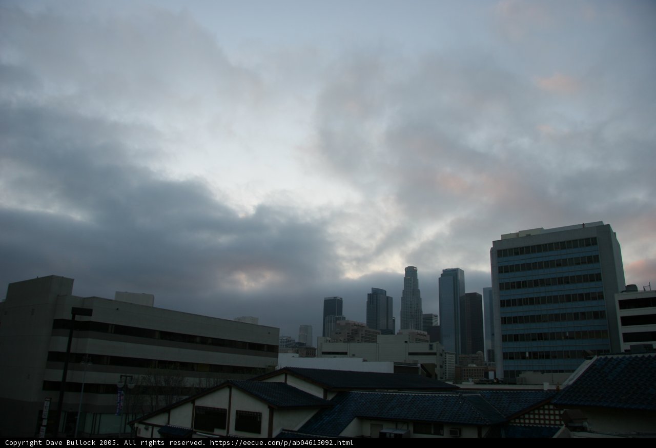 Urban Skyline in a Cloudy Metropolis