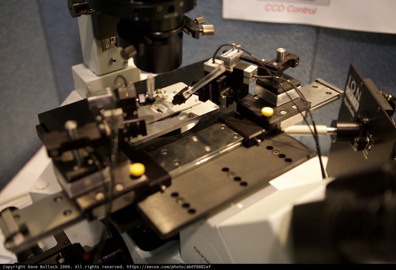 Microscopic View of Optical Equipment