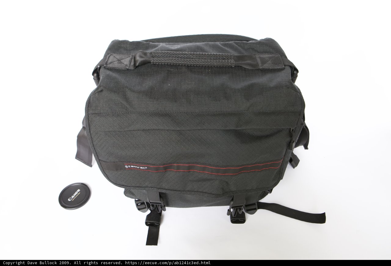 Red Striped Black Backpack