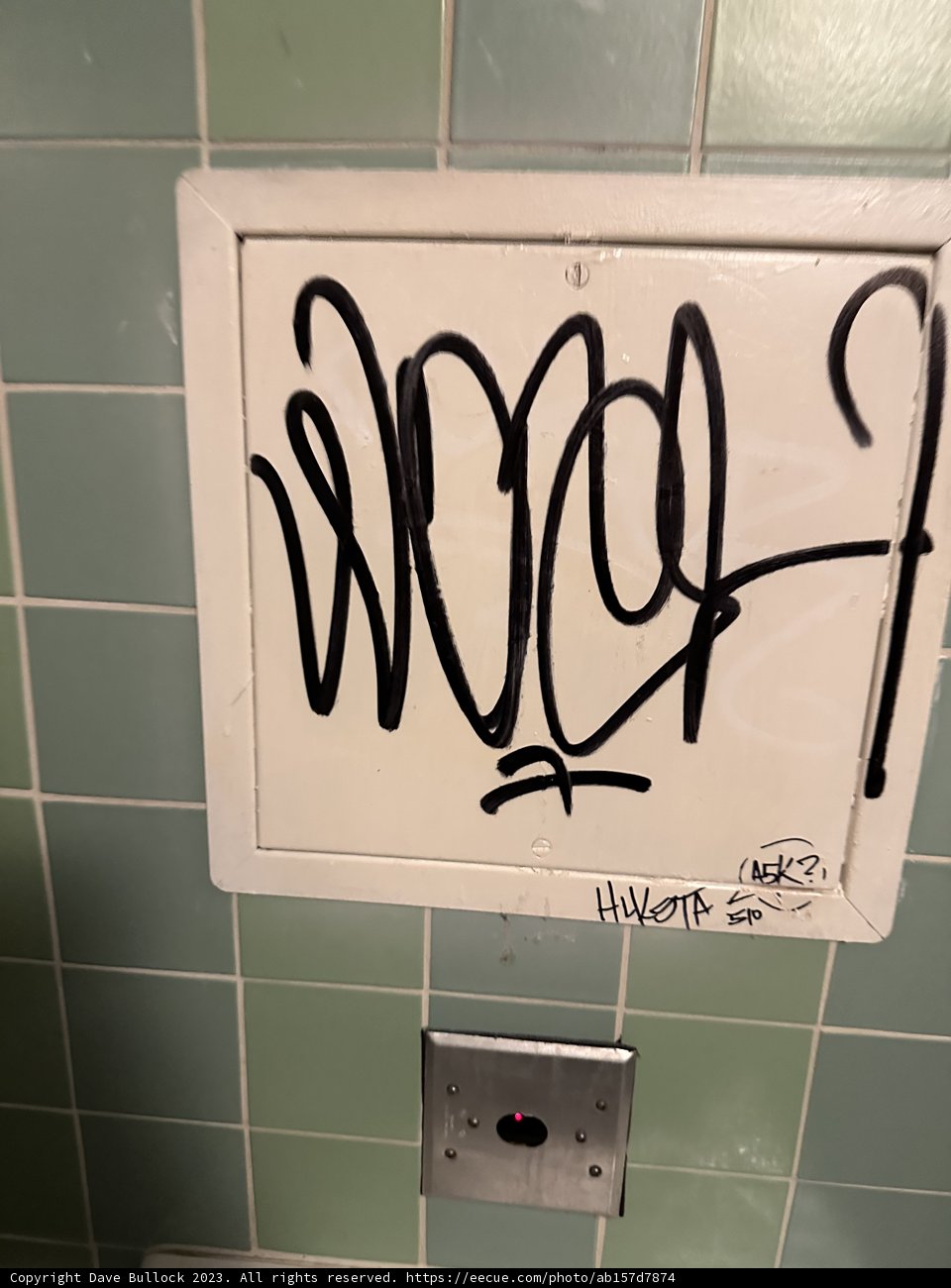 San Francisco Graffiti - A Bathroom Canvas