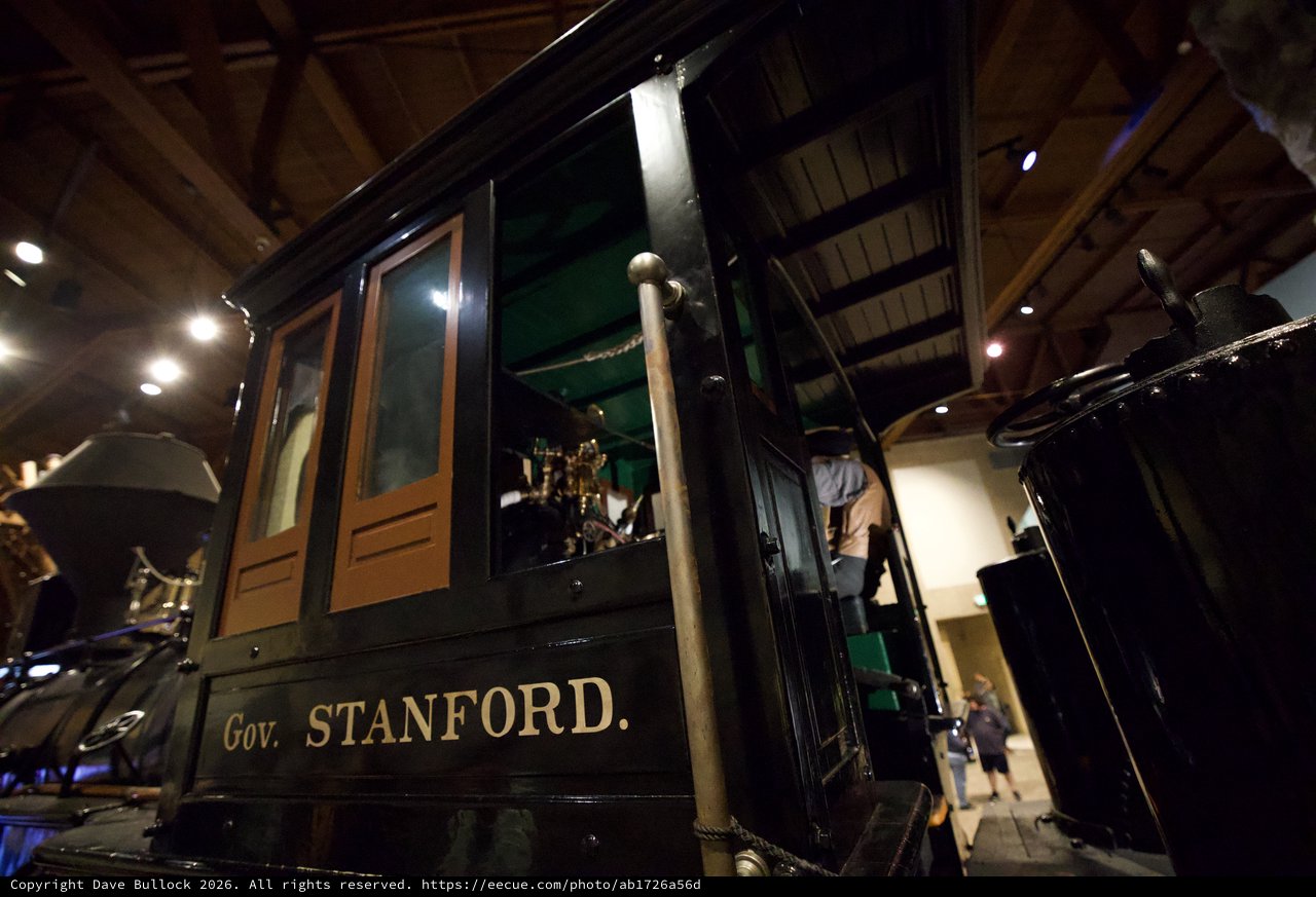 Historic Gov. Stanford Railroad Car at Museum