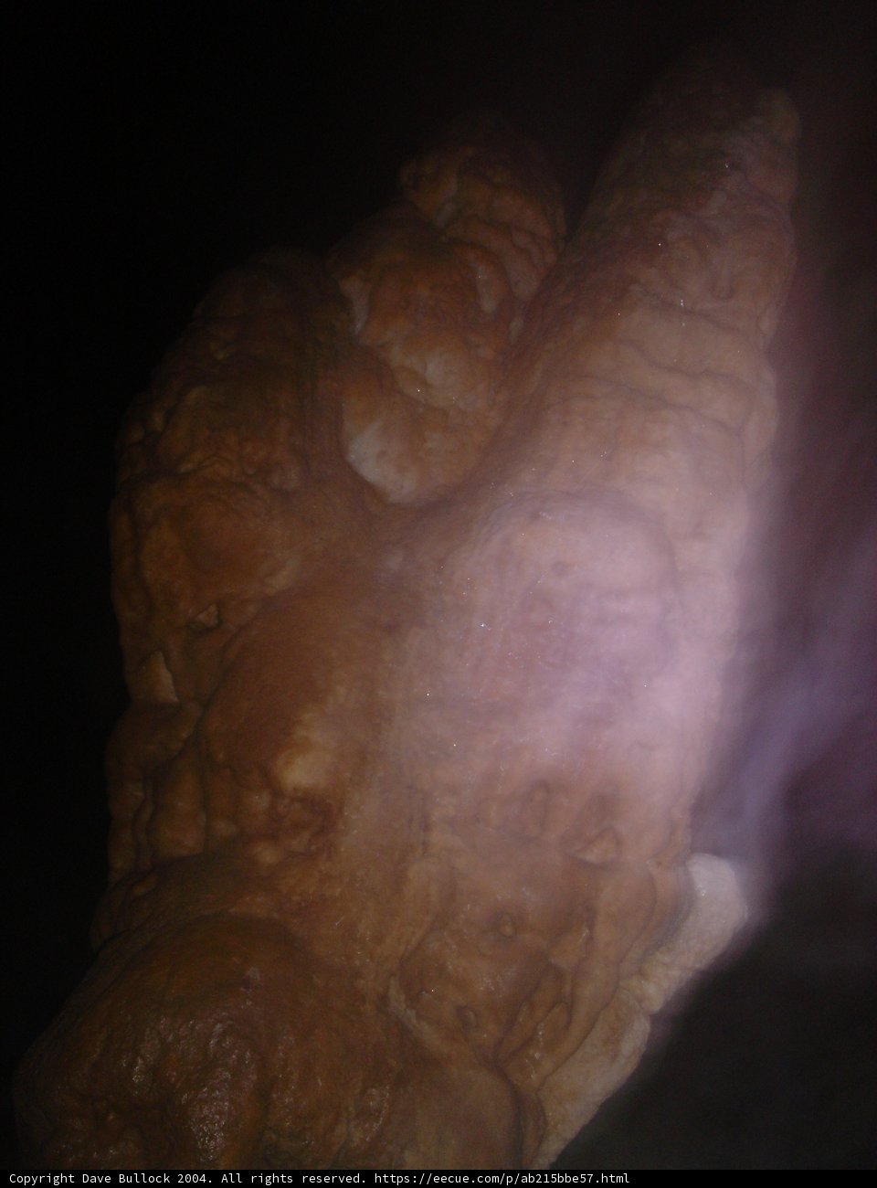 Illuminated Rock in the Cave