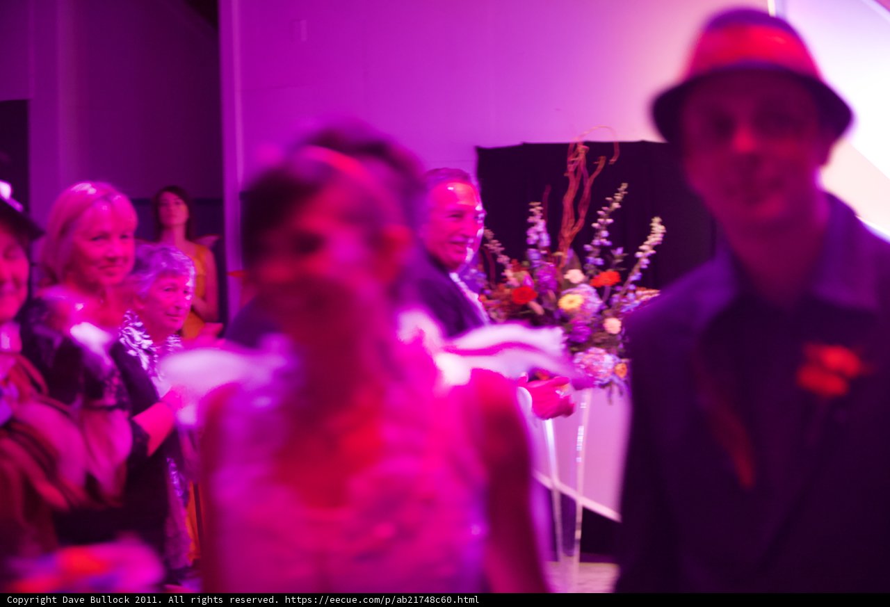 Claudia and her husband walk down the aisle