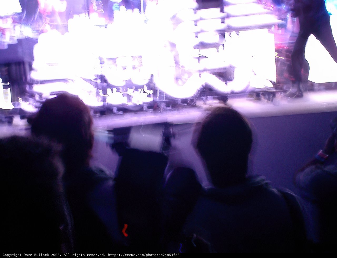 Blurry Crowd on Stage at Coachella