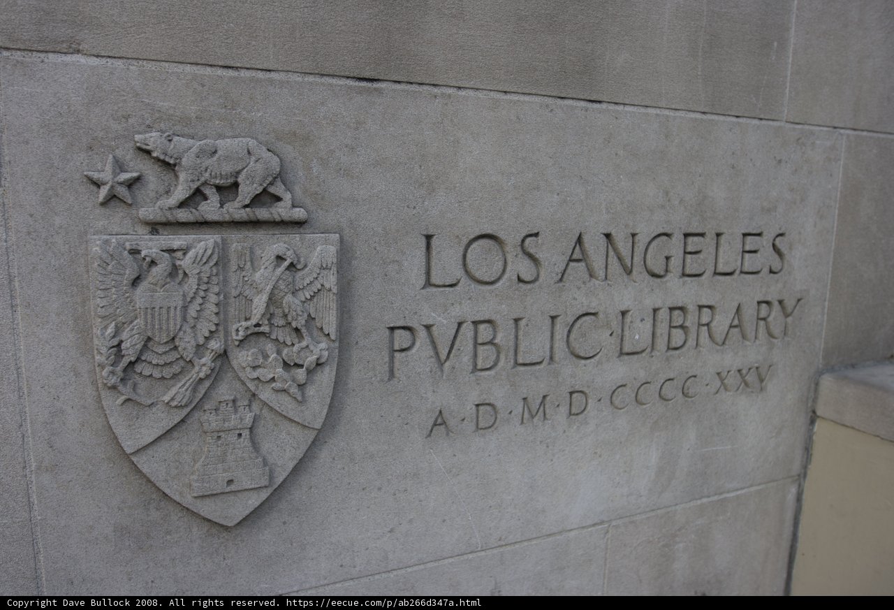 The Majestic Emblematic Bird of LA Public Library