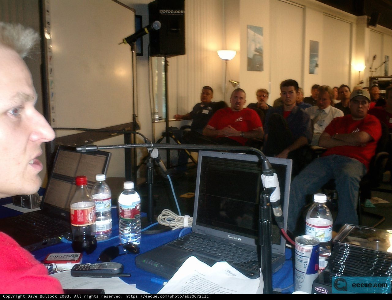 The Red Shirted Man in a Music Studio