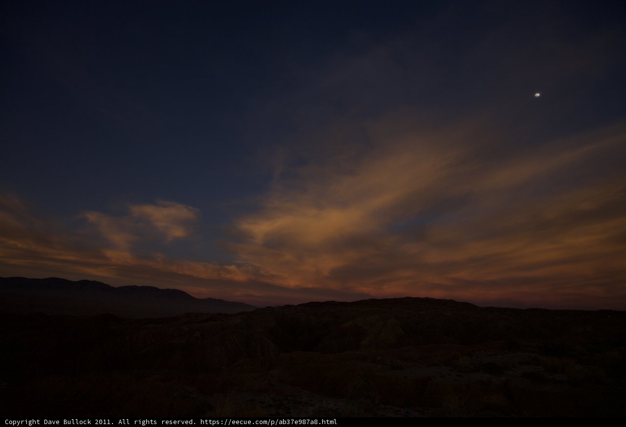 Majestic Sunset over Anza Borrego Desert