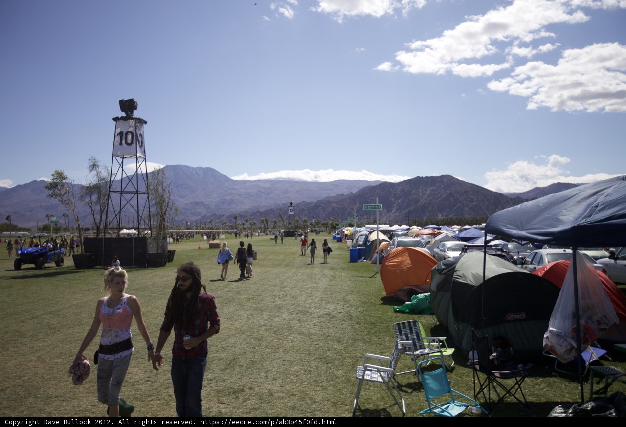 Camping at Coachella