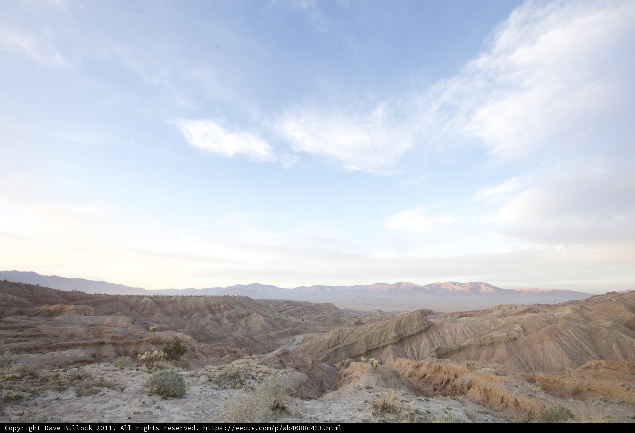 Sunset over Anza Borrego's Majestic Mountains