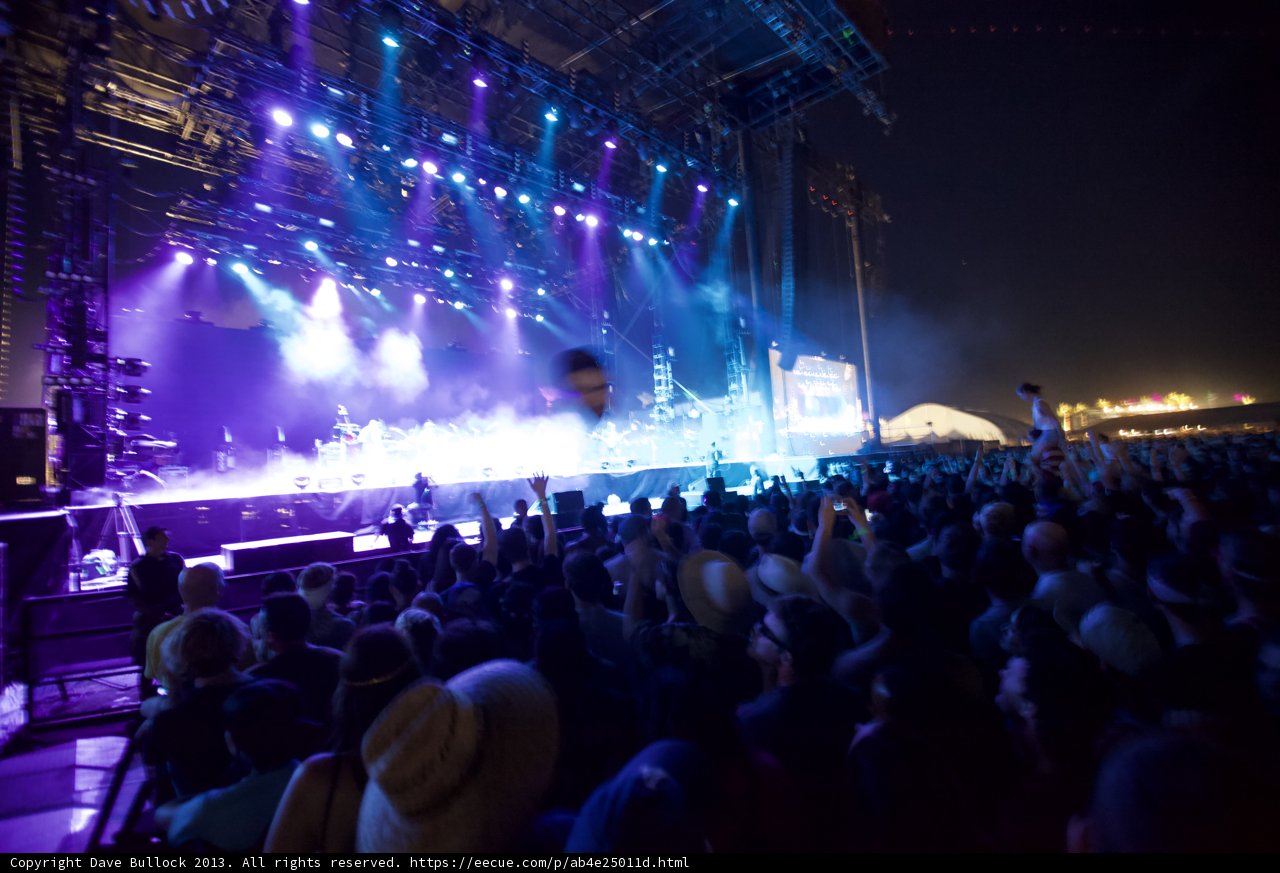 Purple Spotlighted Crowd Rocks the Night Away at Coachella