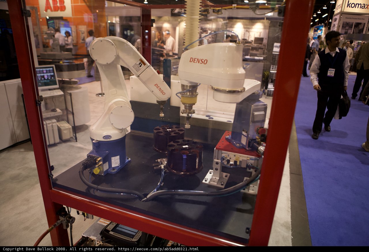 Robot at Work in Display Case