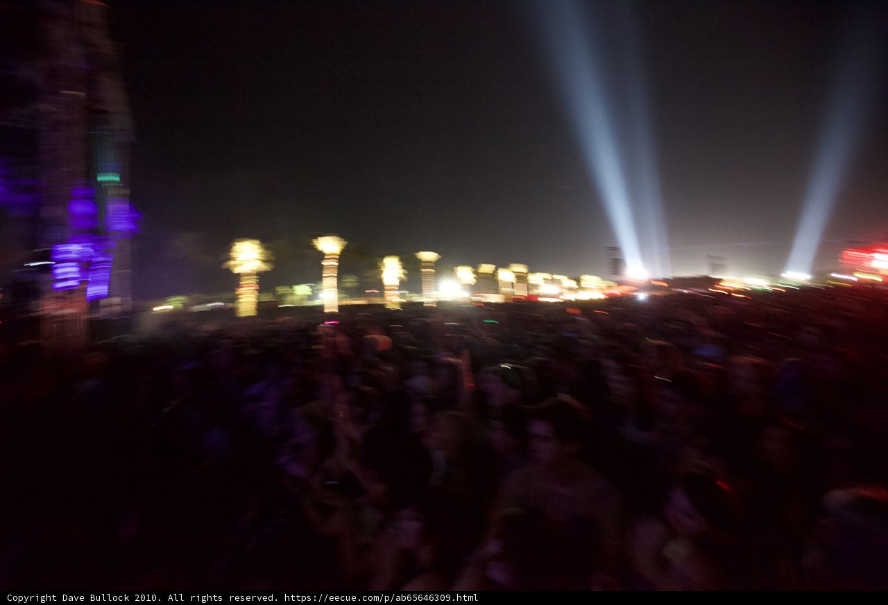 Shining Bright: A Crowd at a Nighttime Concert