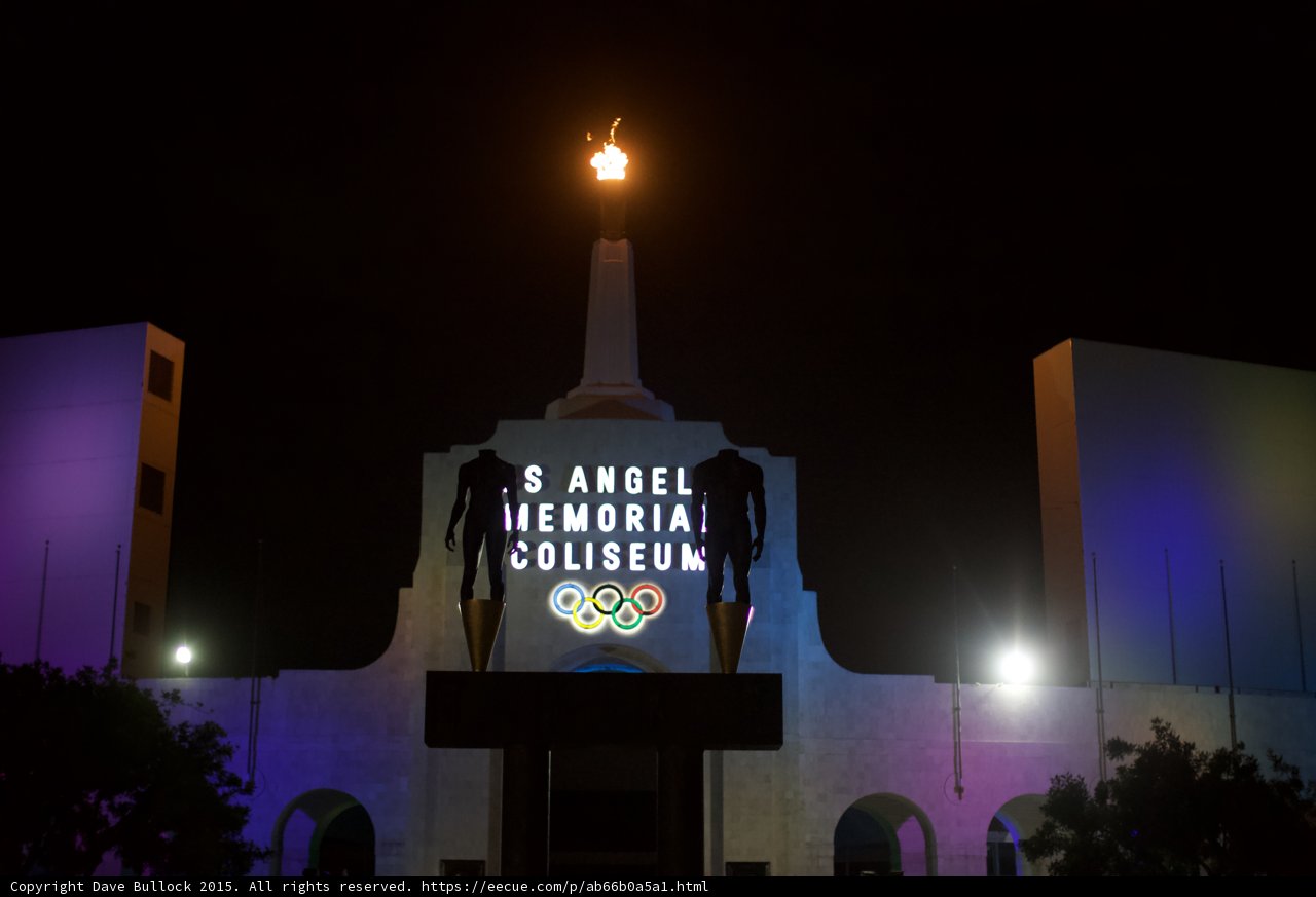 LA Coliseum Olympic Torch Night
