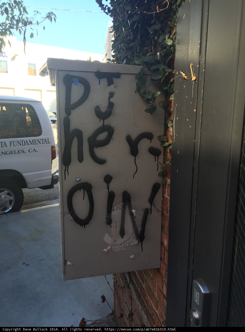 Graffiti-Adorned Box in Los Angeles