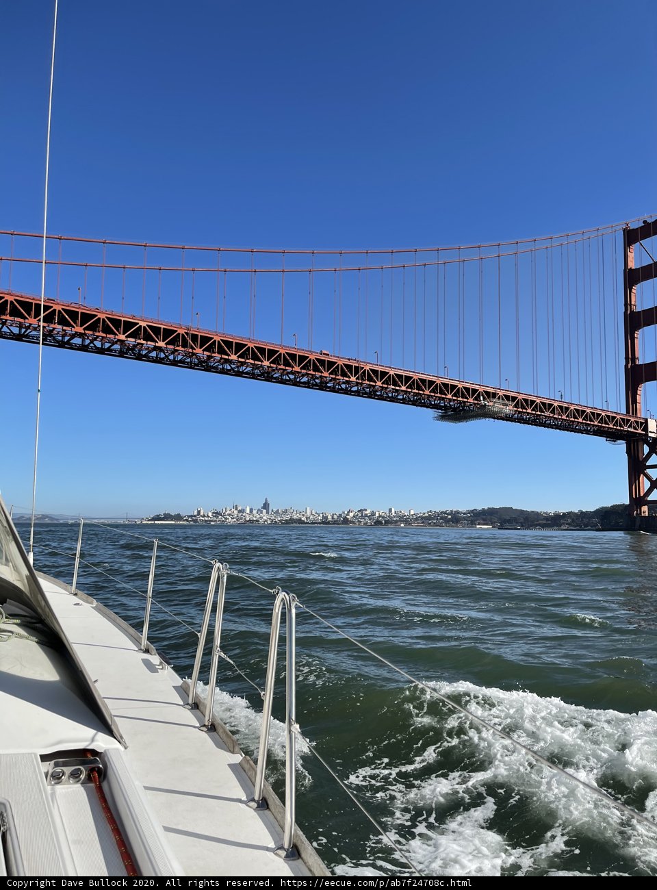 Cruising under the Golden Gate