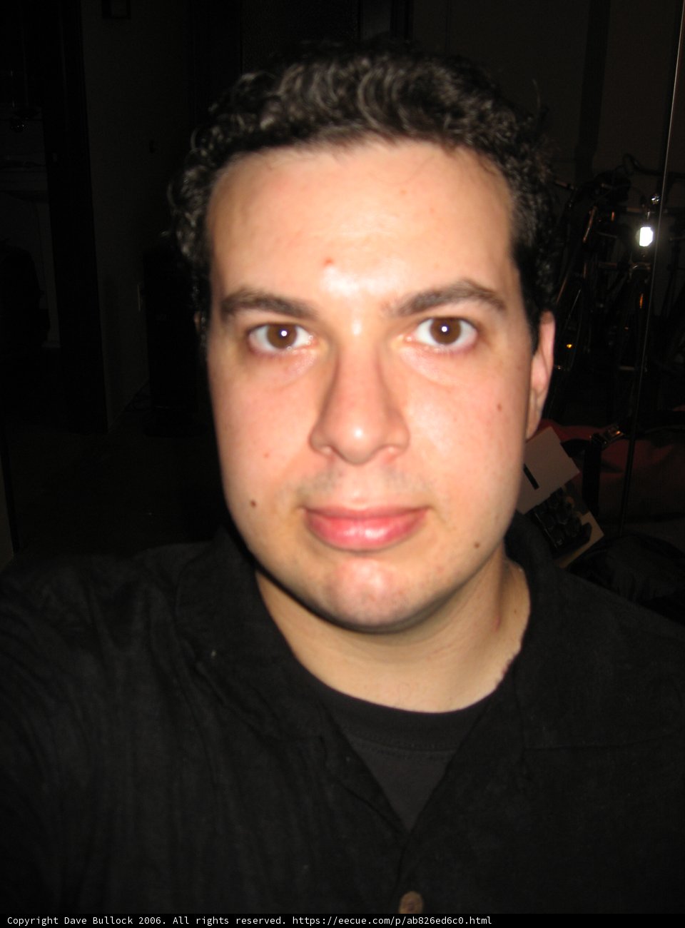 Intense Portrait of Dave B in Black Shirt