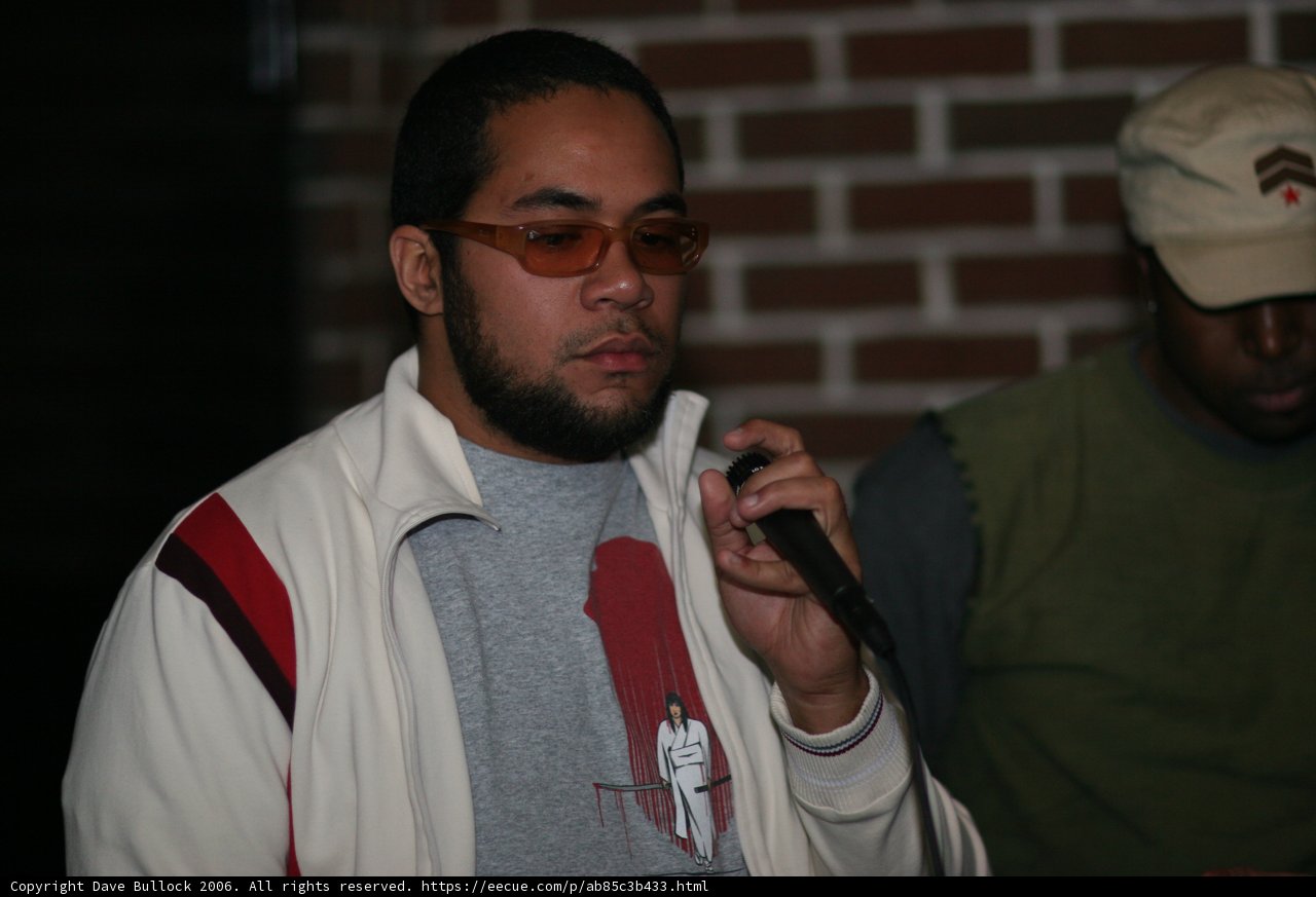 Live performance with a mic in hand