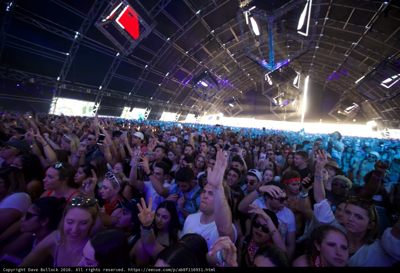 Urban Nightlife at Coachella Music Festival